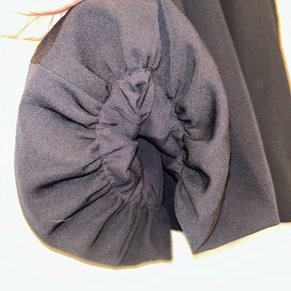 NWT BOSKEMPER Ellie Deep-V Mini Dress Black SZ: X-Small Anthro Free People - Picture 11 of 14